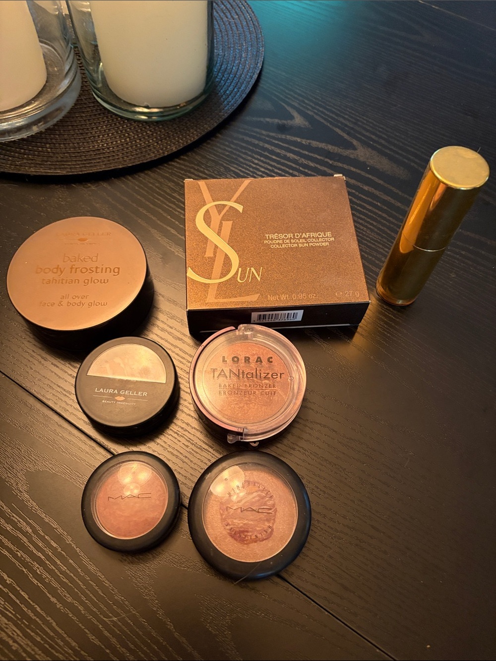 Yves Saint Laurent bronzer, MAC, Laura Geller, Lorac